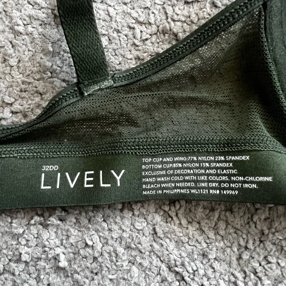 Lively No Wire Push-up - Olive Green Women's Bra - Picture 4 of 4